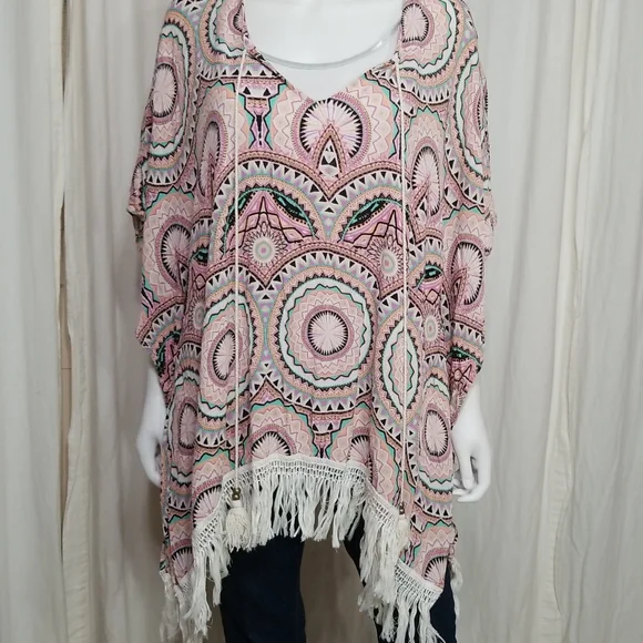 Forever21 Boho Aztec Printed Beach Cover Up - Picture 3 of 10